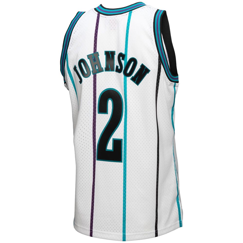 Larry Johnson Charlotte Hornets Mitchell & Ness Hardwood Classics