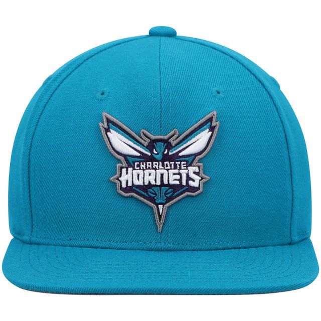 Casquette Snapback Charlotte Hornets Ground 2.0 bleu sarcelle Mitchell & Ness pour homme