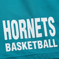 Short en maille Hardwood Classics Gameday de Mitchell & Ness pour homme, bleu sarcelle, Charlotte Hornets