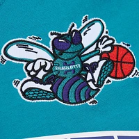 T-shirt premium Mitchell & Ness Charlotte Hornets Hardwood Classics Nights pour hommes, bleu sarcelle