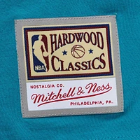 T-shirt premium Mitchell & Ness Charlotte Hornets Hardwood Classics Nights pour hommes, bleu sarcelle