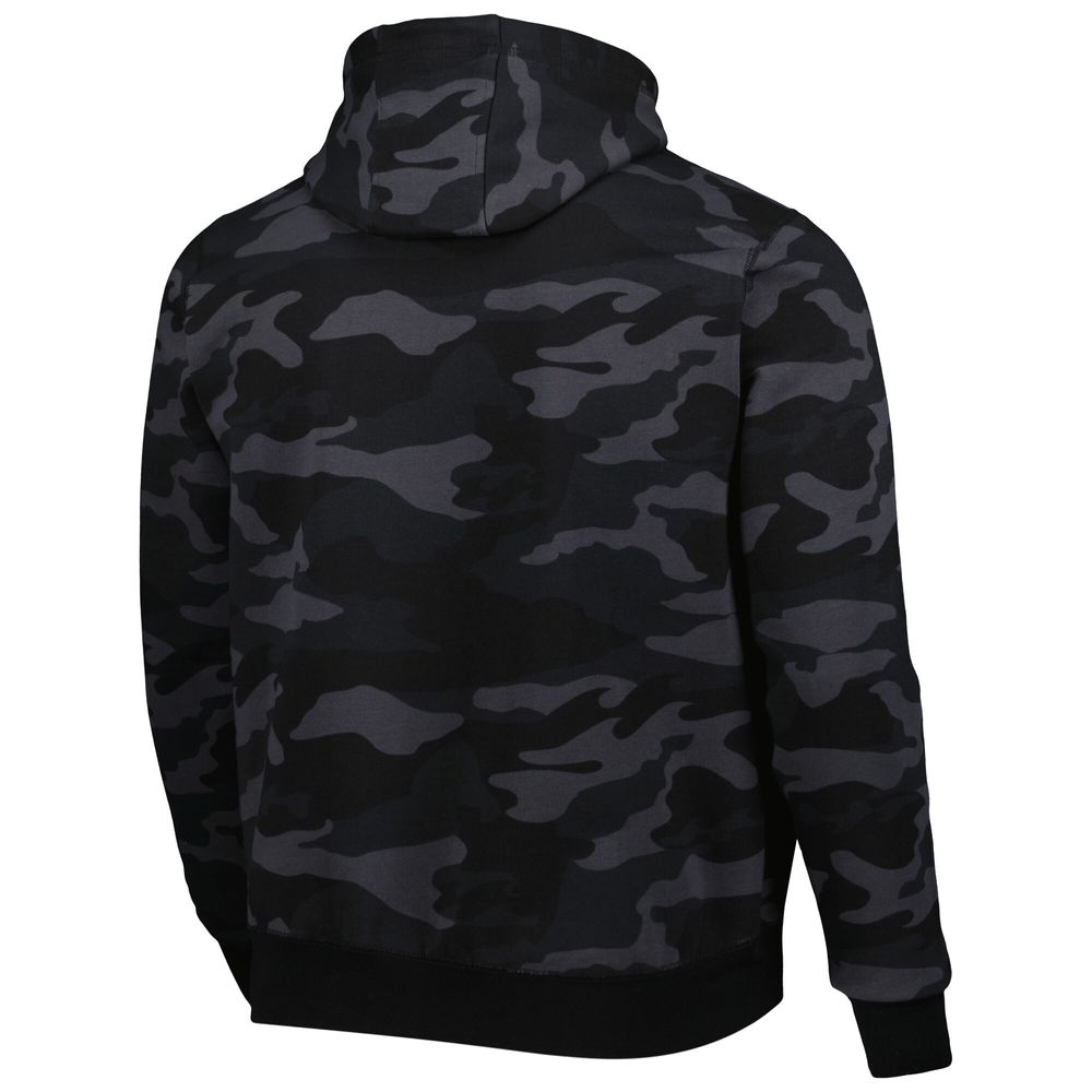 Men's New Era Black/Camo Charlotte Hornets Tonal Pullover Hoodie