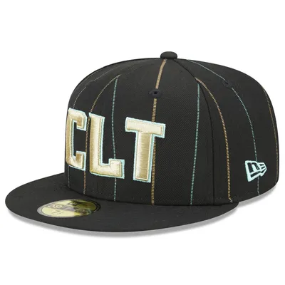 Charlotte Hornets New Era 2022/23 City Edition Official 59FIFTY Fitted Hat - Black