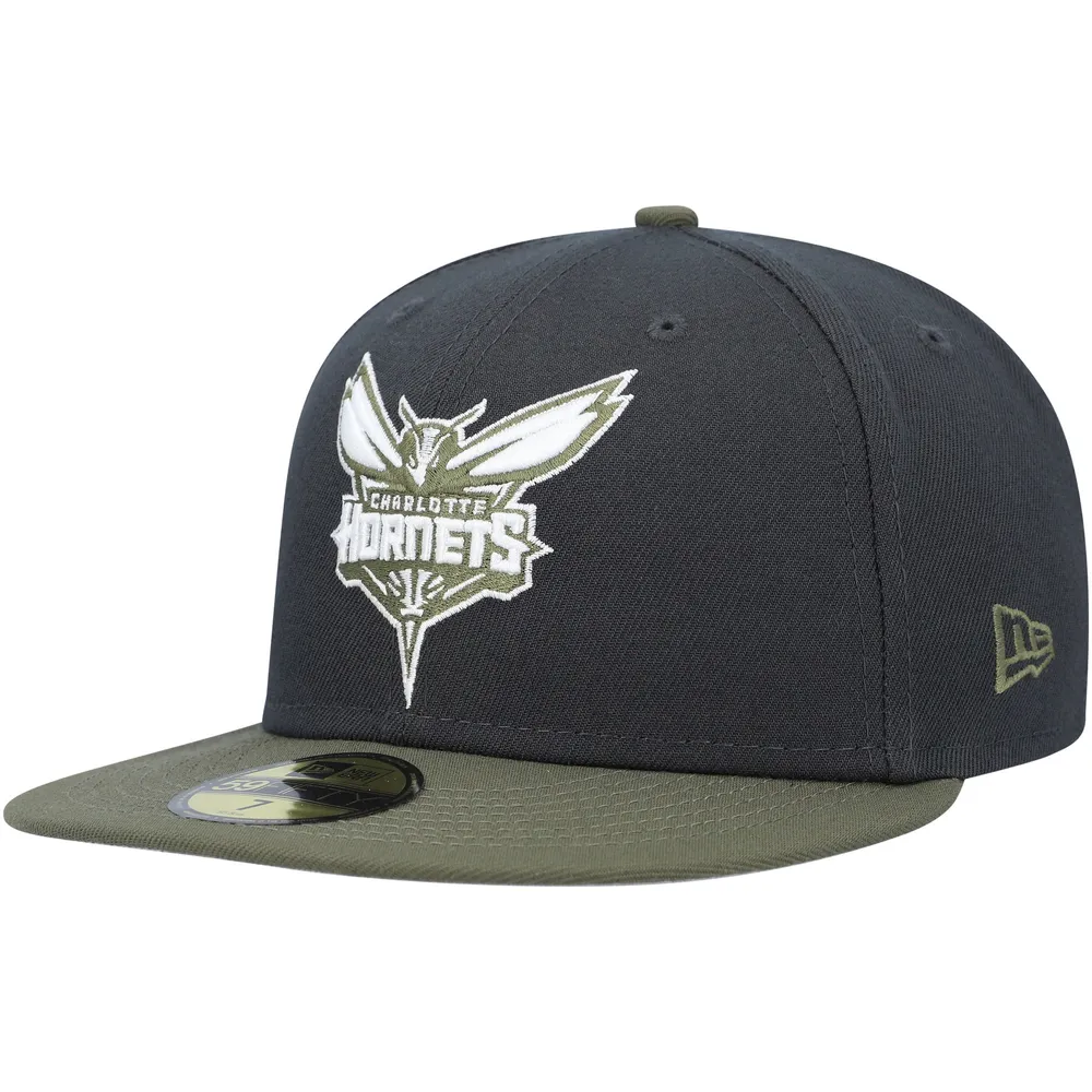 New Era Charlotte Hornets Black On Black 9Fifty Snapback Hat
