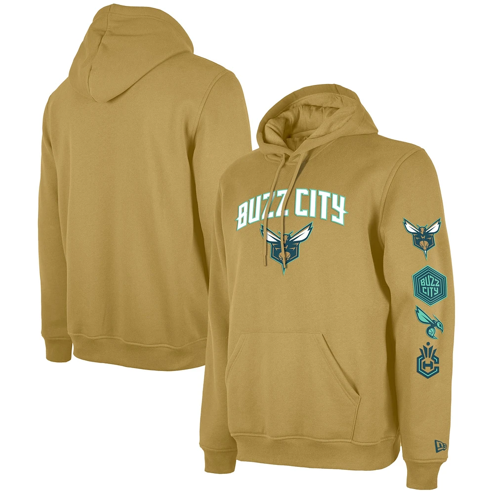 Sweat à capuche New Era pour hommes Charlotte Hornets 2023/24 City Edition