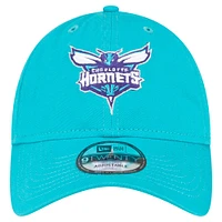 Casquette ajustable Charlotte Hornets Team 2.0 9TWENTY New Era pour hommes, bleu sarcelle