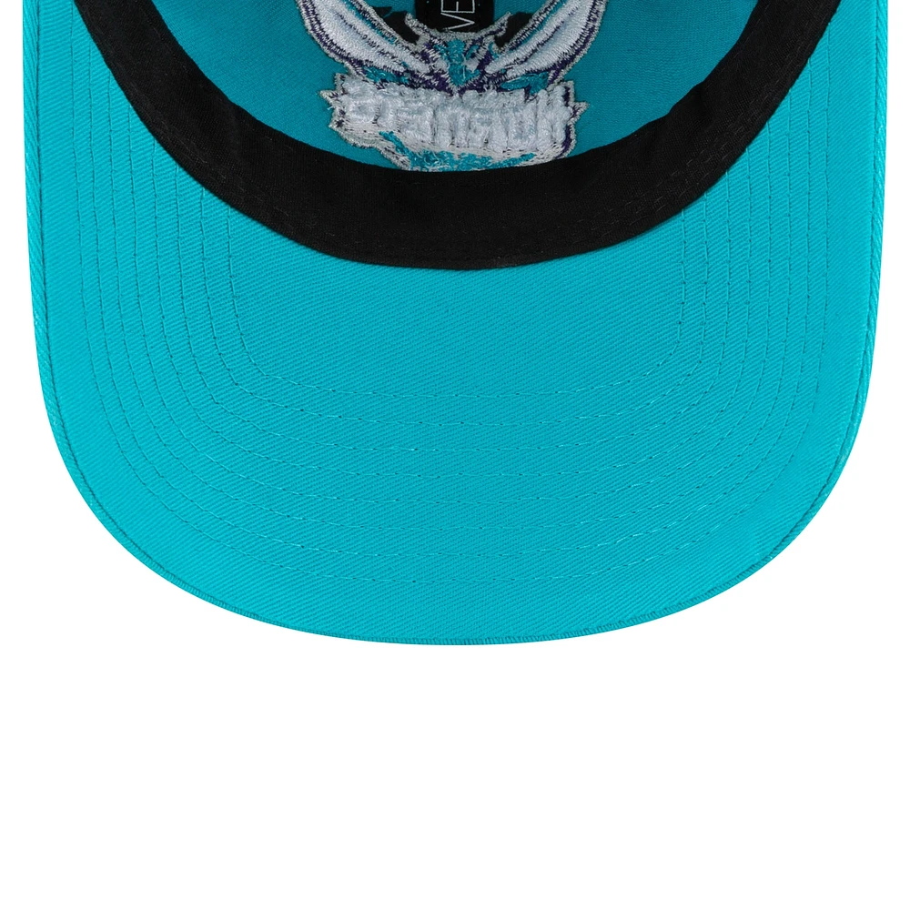 Men's New Era Teal Charlotte Hornets Team 2.0 9TWENTY Adjustable Hat