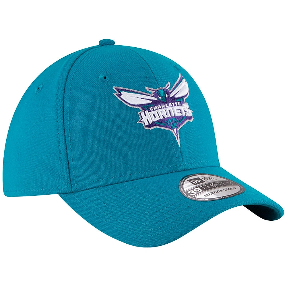 Men's New Era Teal Charlotte Hornets Team Classic 39THIRTY Flex Hat