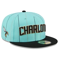 Casquette ajustée 59FIFTY Charlotte Hornets 2024/25 City Edition pour homme New Era turquoise