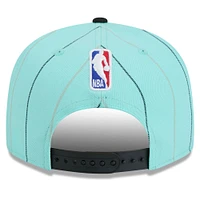 Casquette à visière plate 9FIFTY Charlotte Hornets 2024/25 City Edition New Era turquoise pour homme