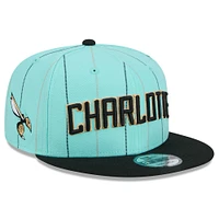 Casquette à visière plate 9FIFTY Charlotte Hornets 2024/25 City Edition New Era turquoise pour homme