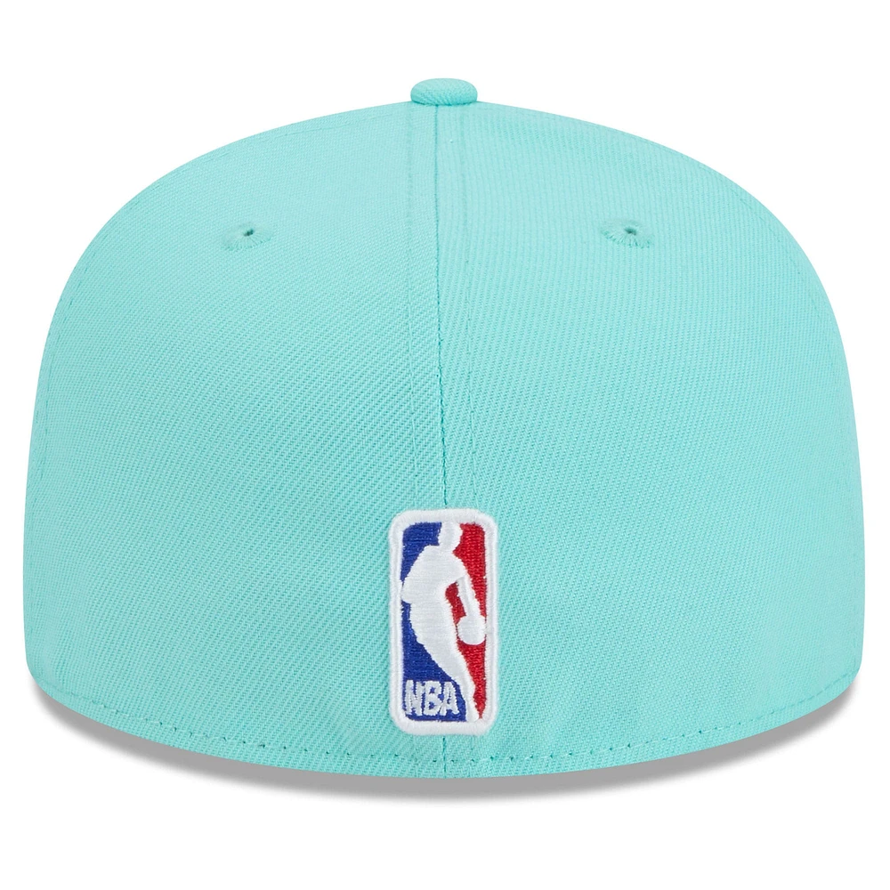 Casquette ajustée alternative 59FIFTY Charlotte Hornets 2024/25 City Edition New Era turquoise pour homme