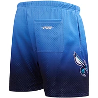 Men's Post LaMelo Ball Navy/Blue Charlotte Hornets Ombre Name & Number Shorts