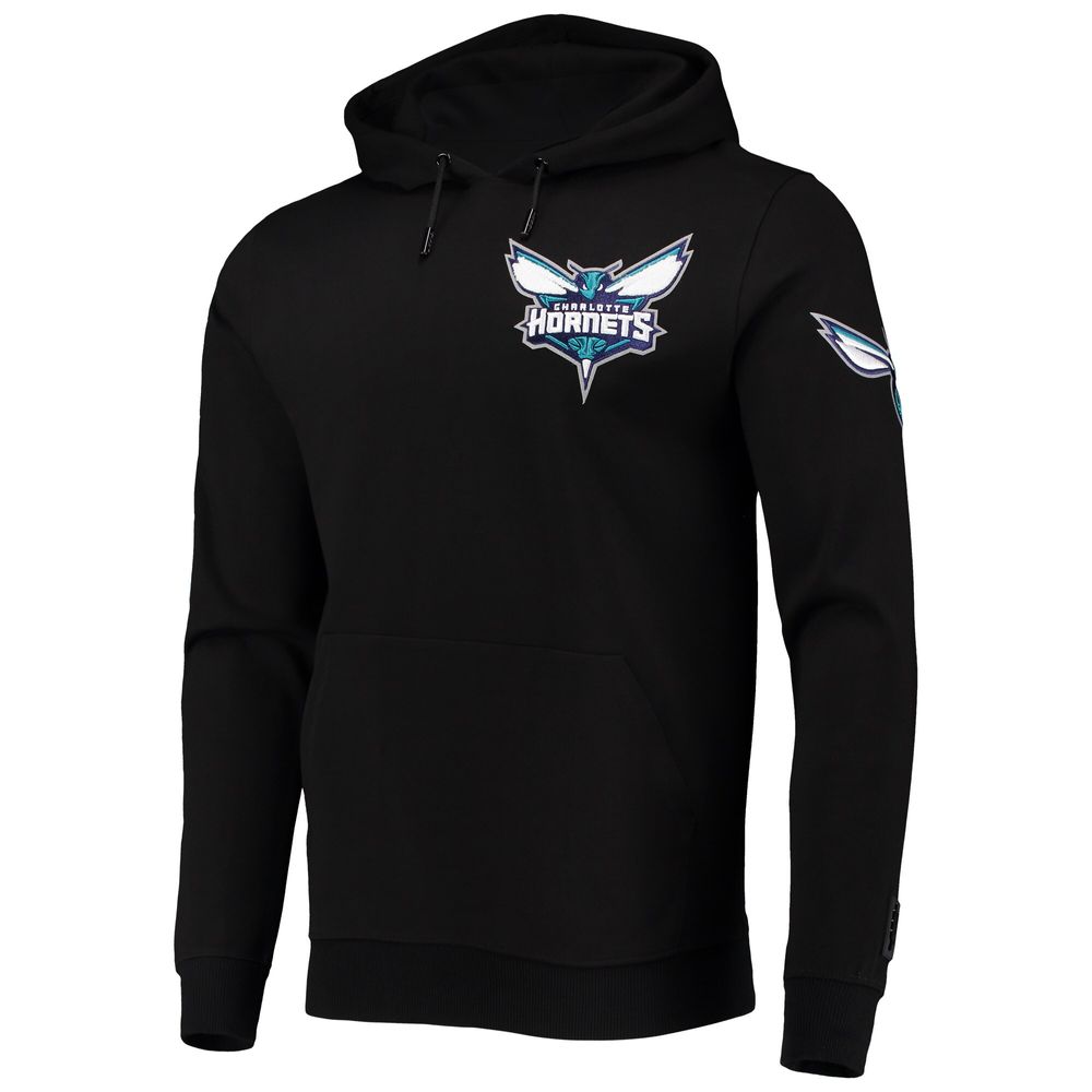 Men's Pro Standard Black Charlotte Hornets Logo Pullover Hoodie