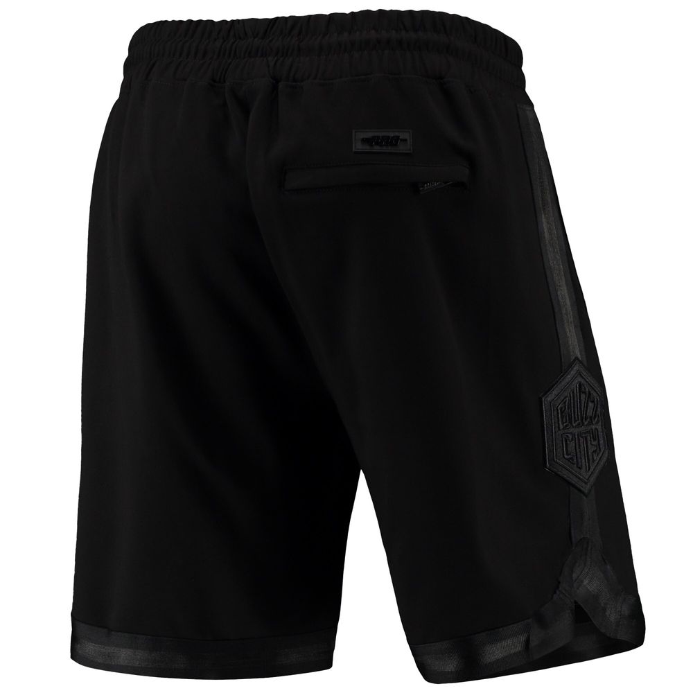 Men's Pro Standard Charlotte Hornets Triple Black Gloss Shorts