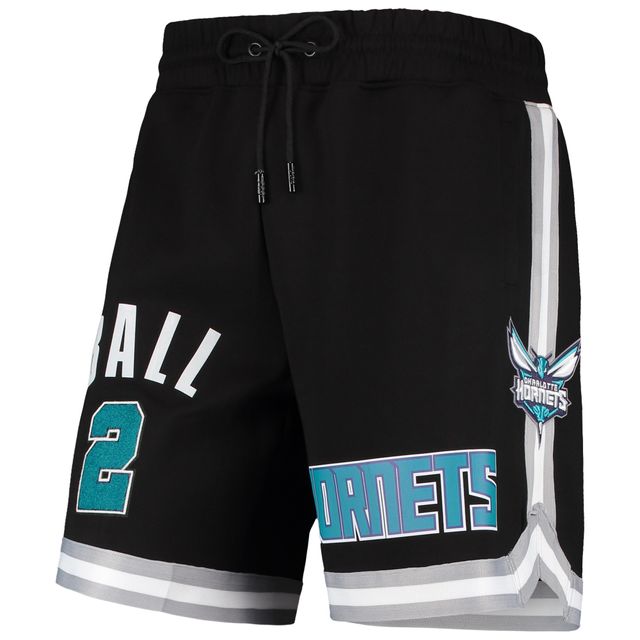 Short de joueur Pro Standard LaMelo Ball noir pour homme des Charlotte Hornets