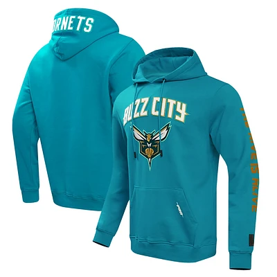 Sweat à capuche Pro Standard pour hommes Charlotte Hornets 2023/24 City Edition, bleu sarcelle