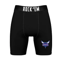 Pack combiné de chaussettes et caleçons boxeurs Rock Em Socks Charlotte Hornets Primary Crew pour hommes