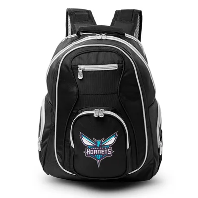 Charlotte Hornets MOJO Trim Color Laptop Backpack - Black