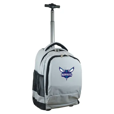 Charlotte Hornets MOJO 19'' Premium Wheeled Backpack - Gray