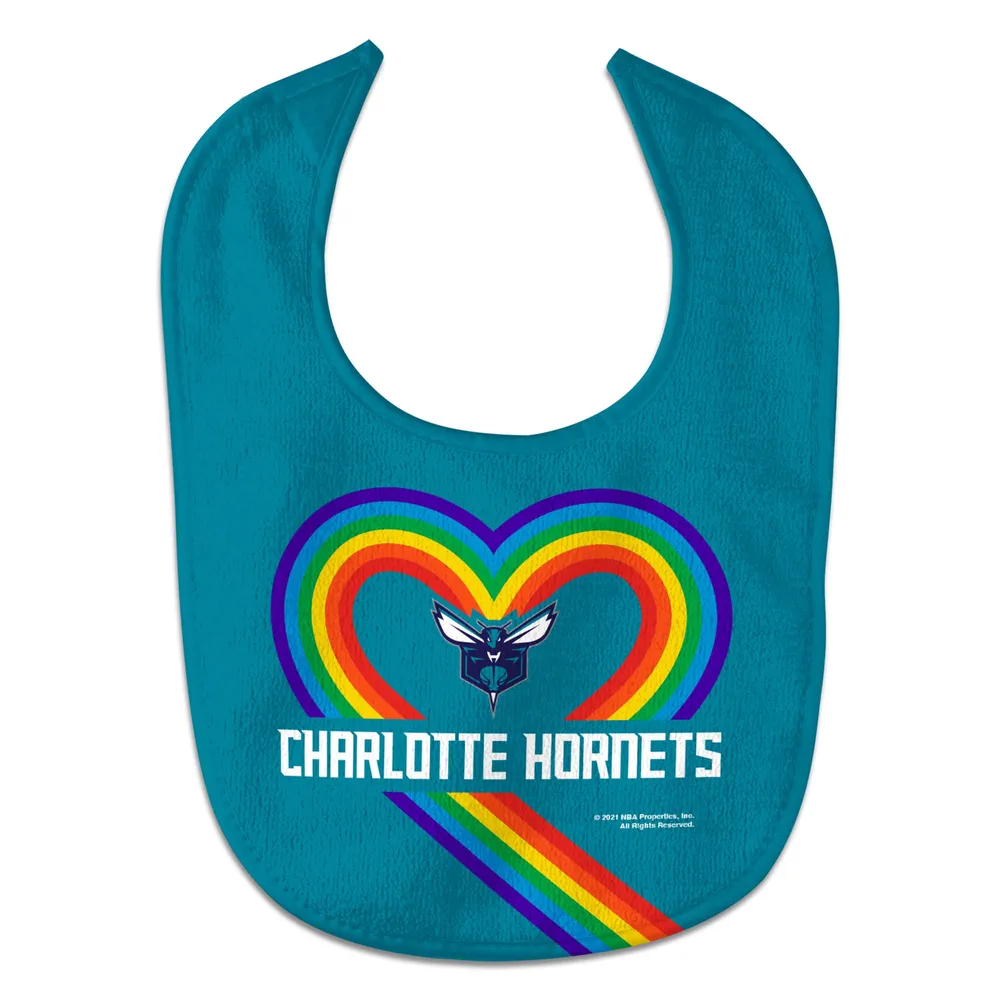 Newborn & Infant WinCraft Charlotte Hornets Rainbow Baby Bib