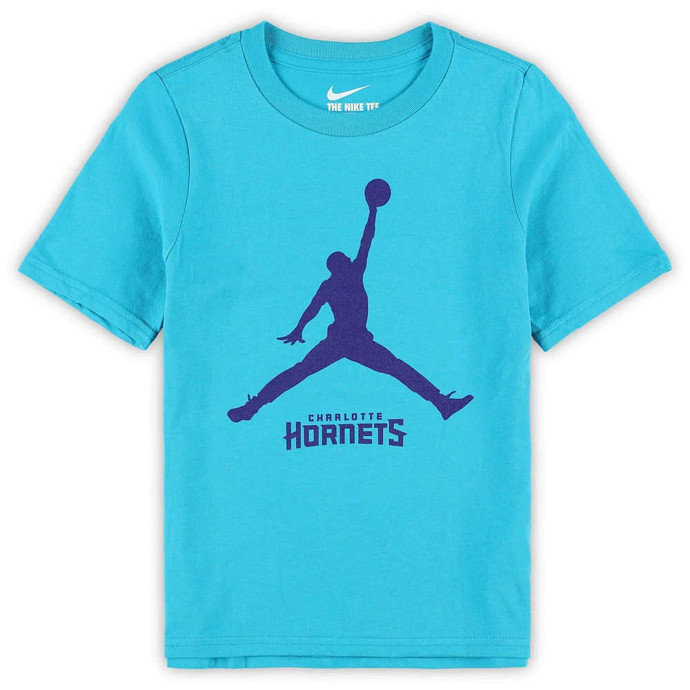 Jordan Brand Charlotte Hornets - T-shirt essentiel Jumpman pour enfants d'âge préscolaire