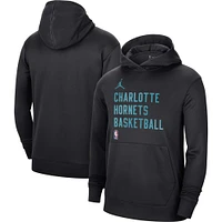 Unisex Jordan Brand Charlotte Hornets 2023/24 Performance Spotlight On-Court Practice Pullover Hoodie