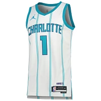 Unisexe Jordan Brand LaMelo Ball Blanc Charlotte Hornets Swingman Jersey - Édition Association