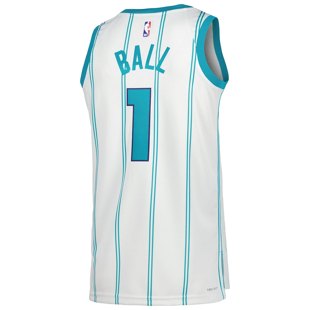 Unisexe Jordan Brand LaMelo Ball Blanc Charlotte Hornets Swingman Jersey - Édition Association