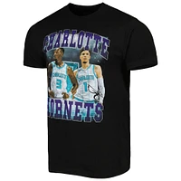 T-shirt unisexe Stadium Essentials LaMelo Ball & Terry Rozier Noir Charlotte Hornets Player Duo