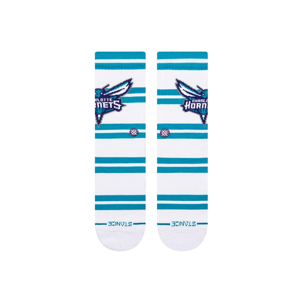 Chaussettes ras du cou unisexes Stance Charlotte Hornets Prep Stripe