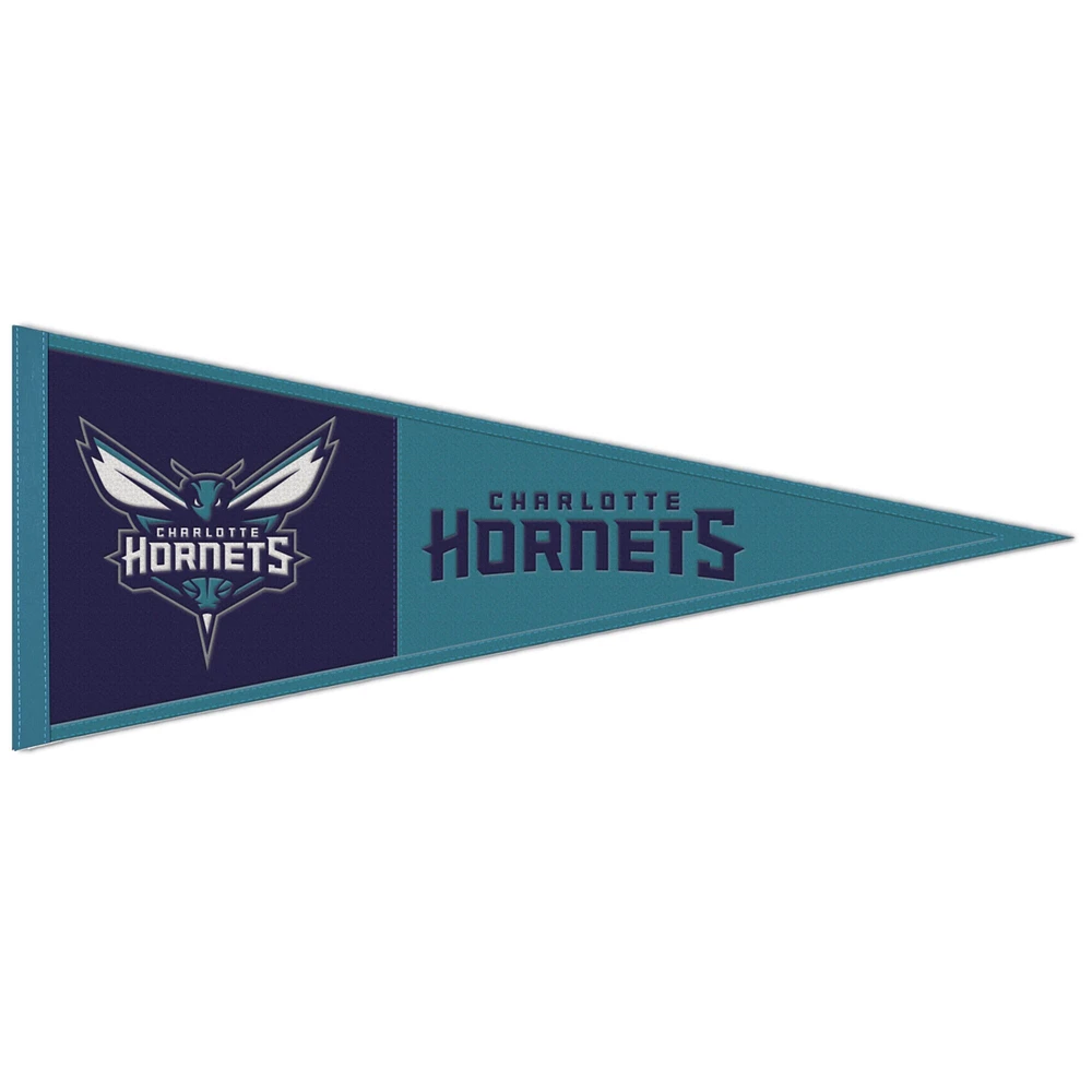 WinCraft Charlotte Hornets 13" x 32" Fanion en laine avec logo principal