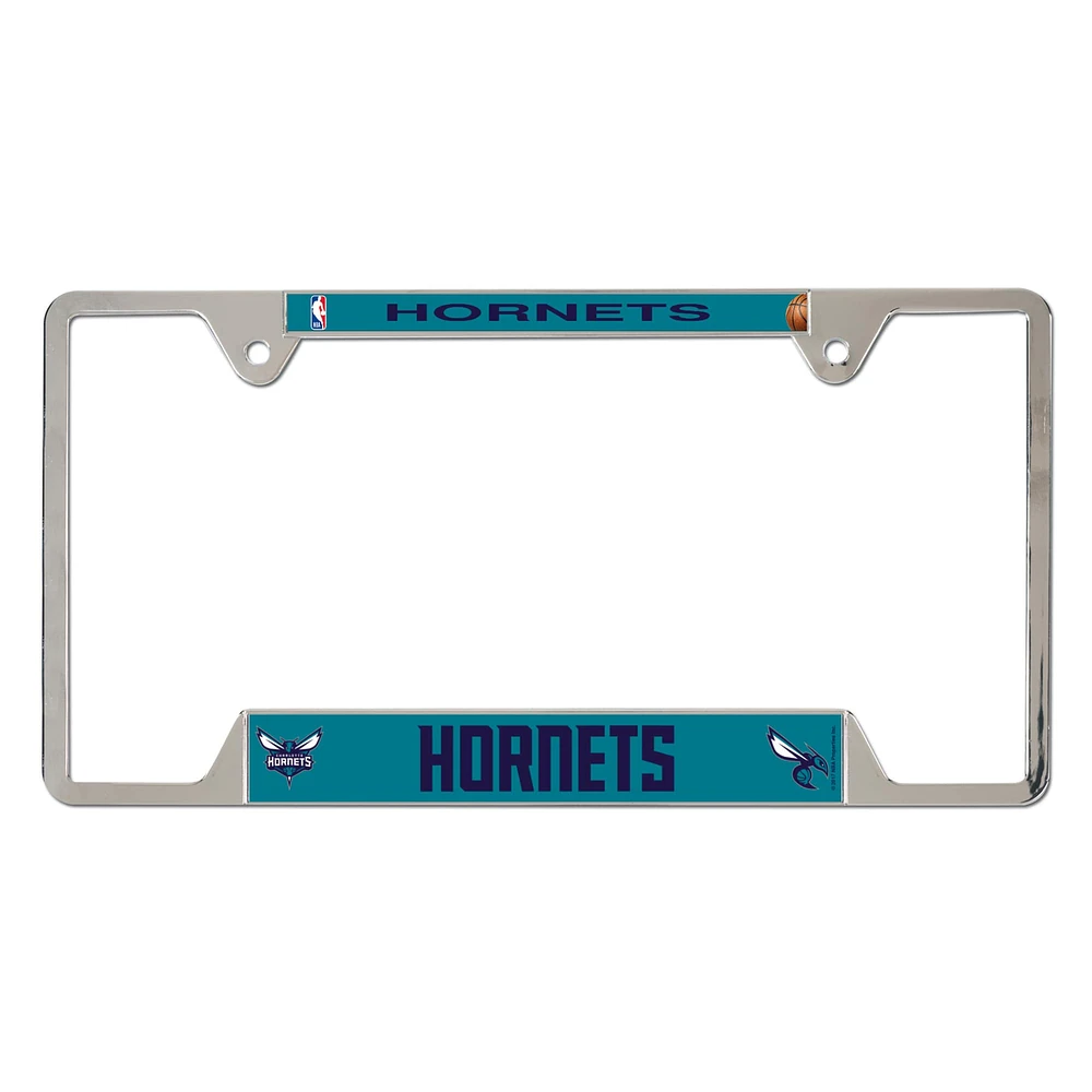 WinCraft Charlotte Hornets Chrome Plated Metal License Plate Frame