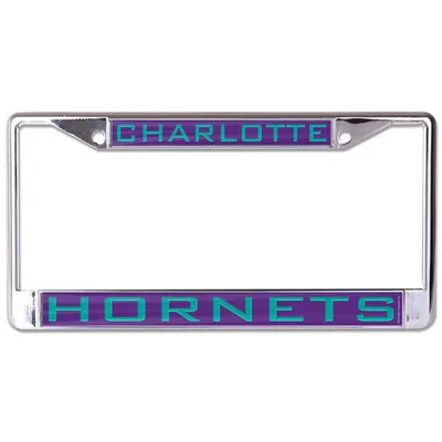 Charlotte Hornets WinCraft Laser Inlaid Metal License Plate Frame