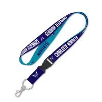 WinCraft Charlotte Hornets Teal Reversible Lanyard with Detachable Buckle