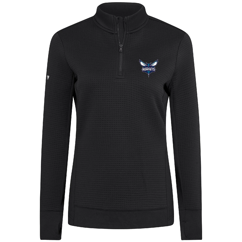 Pull à glissière quart de tour Charlotte Hornets noir Levelwear pour femme
