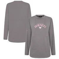Sweat-shirt à enfiler arqué Beaudry pour la fête des mères Charlotte Hornets gris Levelwear femme
