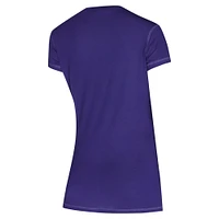 Ensemble de nuit pour femme avec t-shirt et pantalon en flanelle Charlotte Hornets Vector violet/noir Concepts Sport