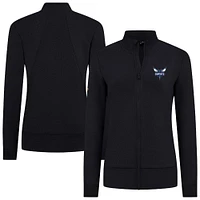 Veste zippée intégrale noire Charlotte Hornets Shine pour femme Levelwear