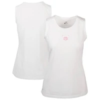 Women's Levelwear  White Charlotte Hornets Mother's Day Macy Core Logo Tank Top