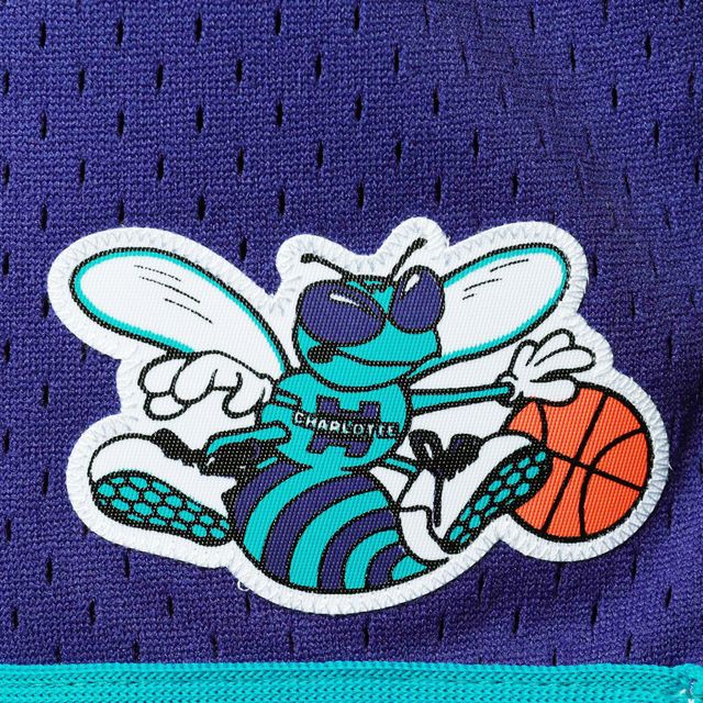 Short violet Mitchell & Ness Charlotte Hornets Hardwood Classics Jump Shot pour femme