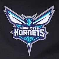 Women's Pro Standard Black Charlotte Hornets Jewels Boxy Cropped T-Shirt