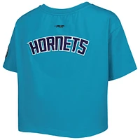Women's Pro Standard Teal Charlotte Hornets Classics Boxy T-Shirt