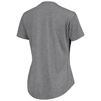 Women's Sportiqe Heathered Gray Charlotte Hornets Tri-Blend Phoebe T-Shirt