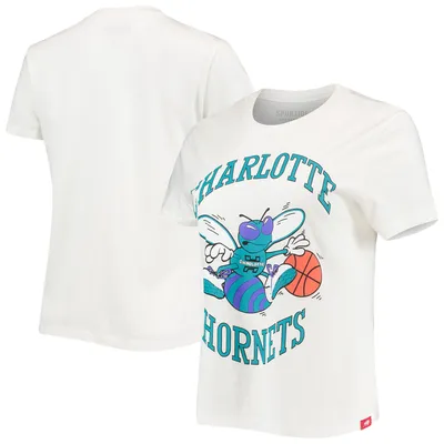 Charlotte Hornets Sportiqe Women's Arcadia T-Shirt - White