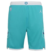 Youth Jordan Brand Teal Charlotte Hornets 2020/21 Icon Edition Swingman Shorts