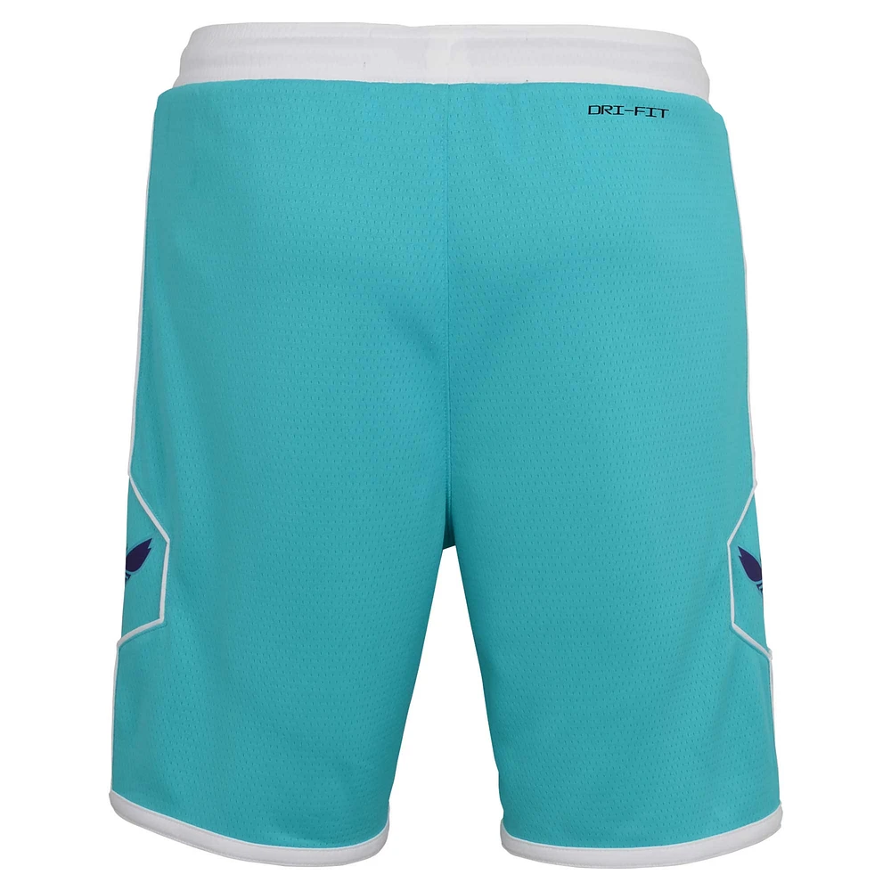 Youth Jordan Brand Teal Charlotte Hornets 2020/21 Icon Edition Swingman Shorts