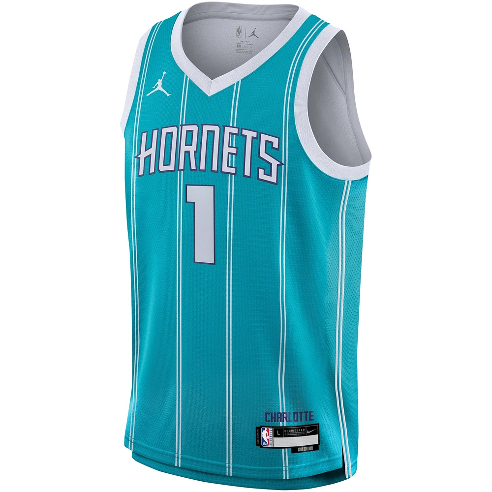 Maillot Nike LaMelo Ball Charlotte Hornets Swingman pour jeunes - Édition Icon