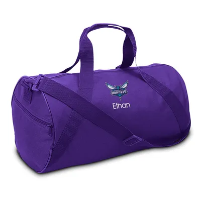 Charlotte Hornets Youth Personalized Duffel Bag - Purple