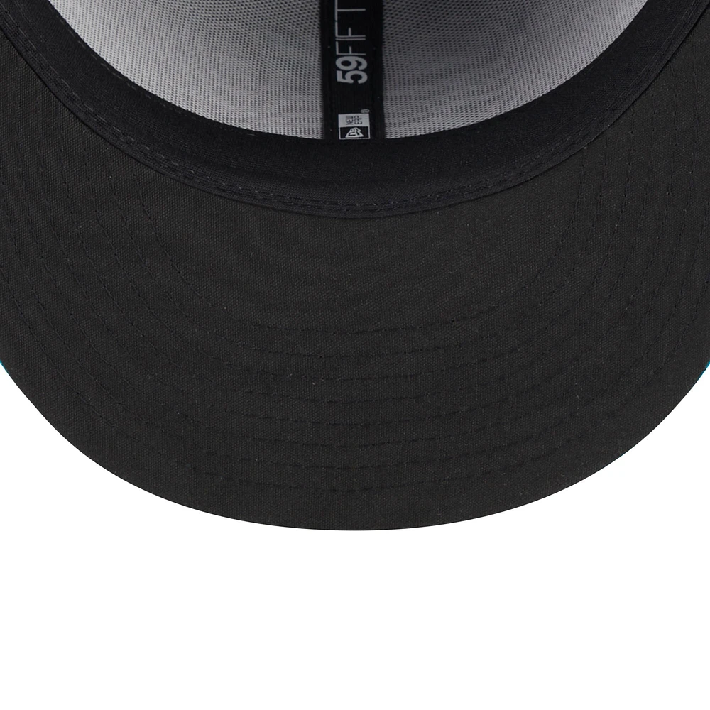 Casquette ajustée 59FIFTY avec logo alternatif Charlotte Knights de la collection authentique pour homme New Era noire